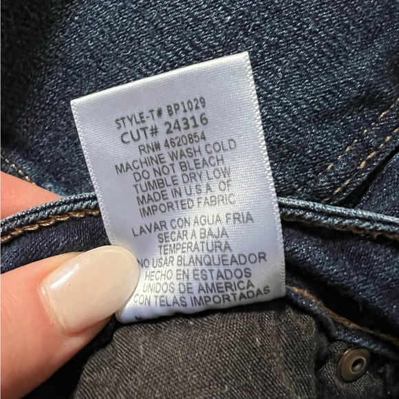 JUST BLACK DENIM DARK WASH DISTRESSED MID RISE SKINNY JEANS SIZE 25 - Picture 12 of 12